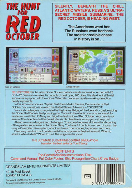 Hunt for Red October by United States Naval Institute