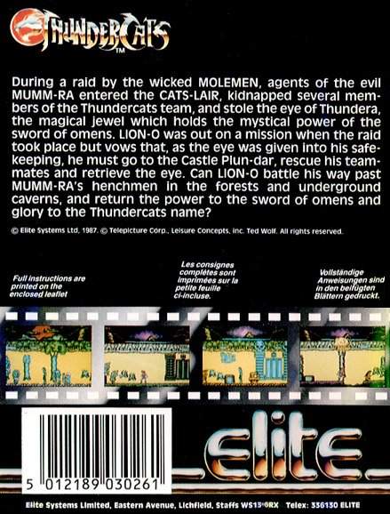 Thundercats by Elite Systems Ltd