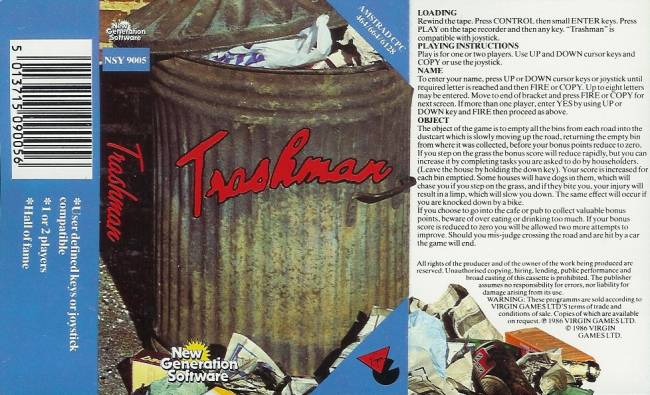 Trashman by Virgin Games