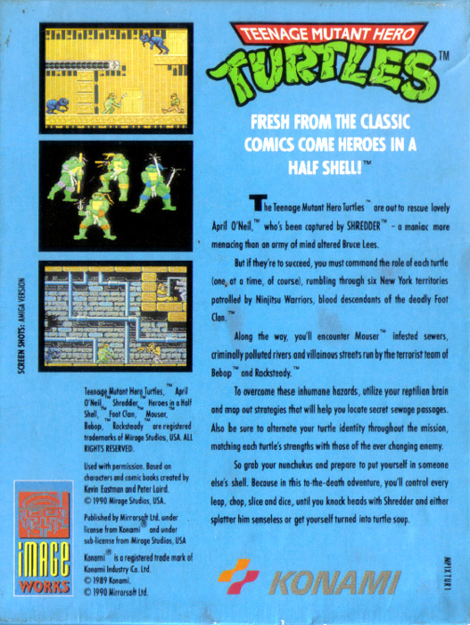 Teenage Mutant Hero Turtles by Image Works
