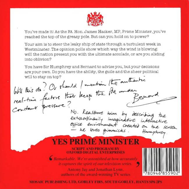 Yes Prime Minister by Mosaic