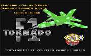 F1 Tornado Simulator Commodore 64 Loading Screen