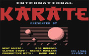 International Karate Commodore 64 Loading Screen
