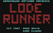Lode Runner Commodore 64 Loading Screen