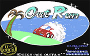 Out Run Commodore 64 Loading Screen