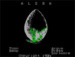 Alien ZX Spectrum Loading Screen