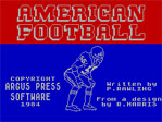 American Football ZX Spectrum Loading Screen