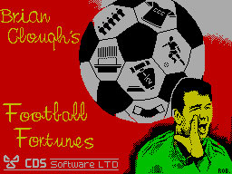 Brian Cloughs Football Fortunes ZX Spectrum Loading Screen