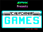 California Games ZX Spectrum Loading Screen