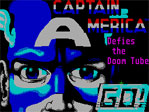 Captain America Defies The Doom Tube ZX Spectrum Loading Screen