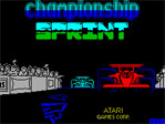 Championship Sprint ZX Spectrum Loading Screen