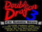 Double Dragon 3 : The Rosetta Stone ZX Spectrum Loading Screen