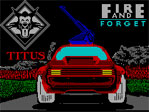 Fire and Forget ZX Spectrum Loading Screen