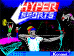 Hypersports ZX Spectrum Loading Screen