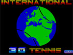 International 3D Tennis ZX Spectrum Loading Screen