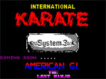 International Karate ZX Spectrum Loading Screen