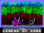 Legend of Kage : The ZX Spectrum Loading Screen