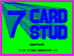 7 Card Stud ZX Spectrum Loading Screen