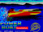 Power Boat Simulator ZX Spectrum Loading Screen