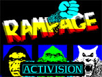 Rampage ZX Spectrum Loading Screen