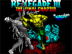 Renegade 3 : The Final Chapter ZX Spectrum Loading Screen
