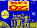 Return to Oz ZX Spectrum Loading Screen