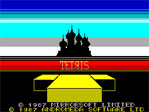 Tetris ZX Spectrum Loading Screen