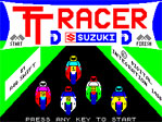 TT Racer ZX Spectrum Loading Screen