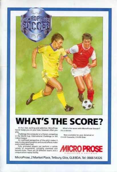 Microprose Soccer Marketing item 1