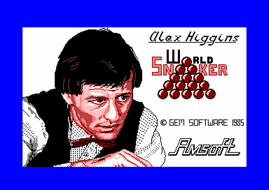 Alex Higgins World Snooker for the Amstrad CPC