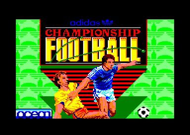Adidas Championship Football for the Amstrad CPC