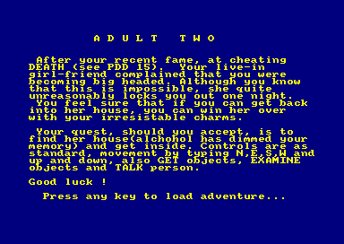 Adult Two for the Amstrad CPC