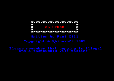 Al-Strad for the Amstrad CPC