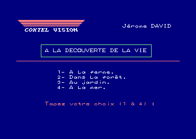 A La Decouverte De La Vie for the Amstrad CPC