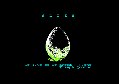 Alien for the Amstrad CPC