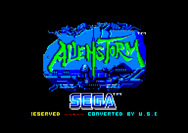 Alien Storm for the Amstrad CPC
