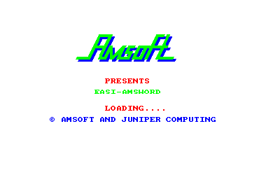 Easi Amsword for the Amstrad CPC