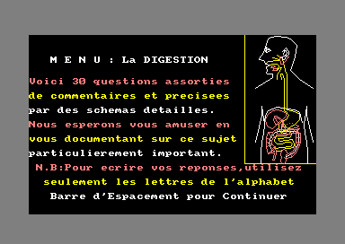 Anatomie for the Amstrad CPC