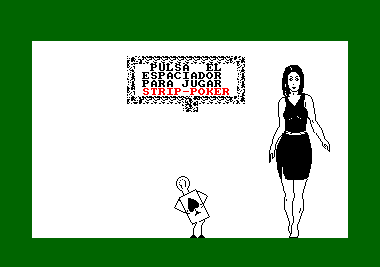 Animated Strip Poker for the Amstrad CPC