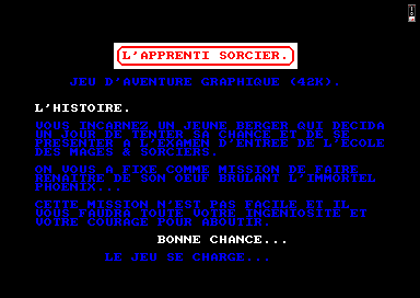 L`Apprenti Sorcier for the Amstrad CPC