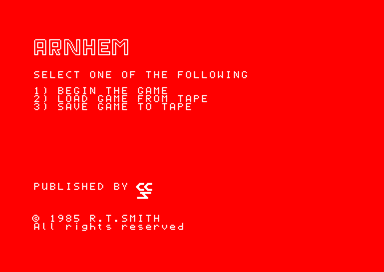 Arnhem for the Amstrad CPC