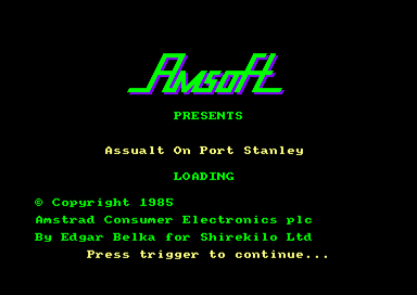 Assault On Port Stanley for the Amstrad CPC