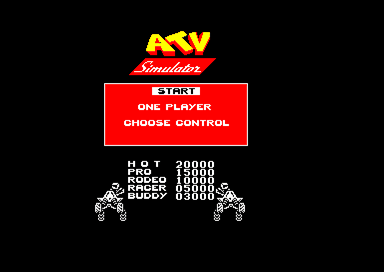 ATV Simulator for the Amstrad CPC