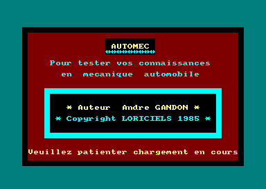 Automec for the Amstrad CPC