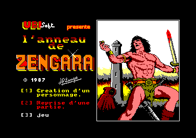 L`anneau de Zengara for the Amstrad CPC