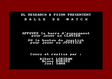 Balle De Match for the Amstrad CPC