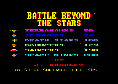 Battle Beyond the Stars for the Amstrad CPC