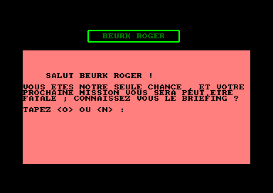 Beurk Roger for the Amstrad CPC
