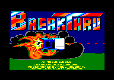 Breakthru for the Amstrad CPC