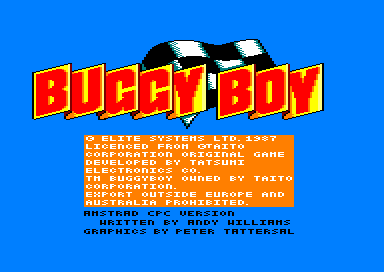 Buggy Boy for the Amstrad CPC